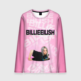 Мужской лонгслив 3D с принтом Billie Eilish в Белгороде, 100% полиэстер | длинные рукава, круглый вырез горловины, полуприлегающий силуэт | ayelish | bad guy | bellyache | bilie eilish | bilie elish | billie | billie eilish | eilish | electronic | elish | music | билли айлиш | эйлиш | элиш