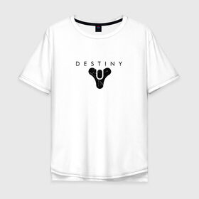 Мужская футболка хлопок Oversize с принтом DESTINY в Белгороде, 100% хлопок | свободный крой, круглый ворот, “спинка” длиннее передней части | activision | bungie | destiny | destiny 2 | game | игры