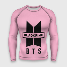 Мужской рашгард 3D с принтом BTS and BLACKPINK в Белгороде,  |  | bangtan boys | black | blackpink | bt21 | bts | k pop | pink | rose | блек пинк | блекпинк | блэк пинк | блэкпинк | бтс