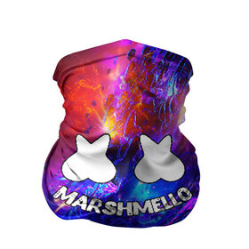 Бандана-труба 3D с принтом MARSHMELLO в Белгороде, 100% полиэстер, ткань с особыми свойствами — Activecool | плотность 150‒180 г/м2; хорошо тянется, но сохраняет форму | christopher comstock | dj | marshmello | music | диджей | клубная музыка | клубняк | крис комсток | маршмеллоу | музыка