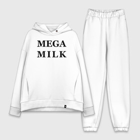 Женский костюм хлопок Oversize с принтом mega milk в Белгороде,  |  | Тематика изображения на принте: ahegao | anime | mega milk | mega milk манга