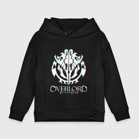 Детское худи Oversize хлопок с принтом Overlord: Glitch. в Белгороде, френч-терри — 70% хлопок, 30% полиэстер. Мягкий теплый начес внутри —100% хлопок | боковые карманы, эластичные манжеты и нижняя кромка, капюшон на магнитной кнопке | overlord | аниме | лого | логотип | оверлорд | сериал