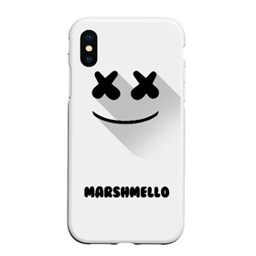 Чехол для iPhone XS Max матовый с принтом РЮКЗАК MARSHMELLO в Белгороде, Силикон | Область печати: задняя сторона чехла, без боковых панелей | marshmello | диджей | клуб | клубная музыка | маршмеллоу | маршмело | маршмэлло | маршмэллоу | маршмэло | музыка | электронная