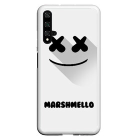 Чехол для Honor 20 с принтом РЮКЗАК MARSHMELLO в Белгороде, Силикон | Область печати: задняя сторона чехла, без боковых панелей | Тематика изображения на принте: marshmello | диджей | клуб | клубная музыка | маршмеллоу | маршмело | маршмэлло | маршмэллоу | маршмэло | музыка | электронная