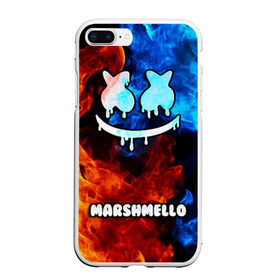 Чехол для iPhone 7Plus/8 Plus матовый с принтом РЮКЗАК MARSHMELLO в Белгороде, Силикон | Область печати: задняя сторона чехла, без боковых панелей | Тематика изображения на принте: marshmello | диджей | клуб | клубная музыка | маршмеллоу | маршмело | маршмэлло | маршмэллоу | маршмэло | музыка | электронная