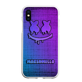 Чехол для iPhone XS Max матовый с принтом РЮКЗАК MARSHMELLO в Белгороде, Силикон | Область печати: задняя сторона чехла, без боковых панелей | Тематика изображения на принте: marshmello | диджей | клуб | клубная музыка | маршмеллоу | маршмело | маршмэлло | маршмэллоу | маршмэло | музыка | электронная