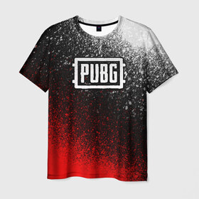 Мужская футболка 3D с принтом PUBG в Белгороде, 100% полиэфир | прямой крой, круглый вырез горловины, длина до линии бедер | battle royal | playerunknowns battlegrounds | pubg | пабг