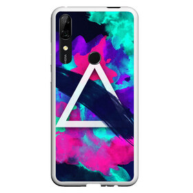 Чехол для Honor P Smart Z с принтом COLOR TRIANGLE в Белгороде, Силикон | Область печати: задняя сторона чехла, без боковых панелей | Тематика изображения на принте: bright | colorful | cool | disco | music | music lover | retro | speaker | tape recorder | technique | vintage | винтаж | динамик | диско | магнитофон | меломан | музыка | неон | разноцветный | ретро | техника