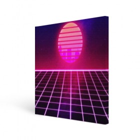 Холст квадратный с принтом DISCO SUNRISE в Белгороде, 100% ПВХ |  | bright | colorful | cool | disco | music | music lover | retro | speaker | tape recorder | technique | vintage | винтаж | динамик | диско | магнитофон | меломан | музыка | неон | разноцветный | ретро | техника