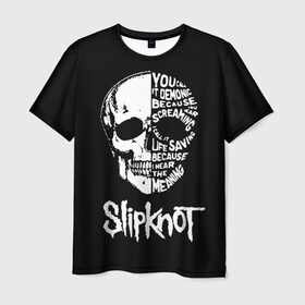 Мужская футболка 3D с принтом Slipknot в Белгороде, 100% полиэфир | прямой крой, круглый вырез горловины, длина до линии бедер | slipknot | we are not your kind | альтернативный метал | грув метал | метал | музыка | ню метал | слипнот