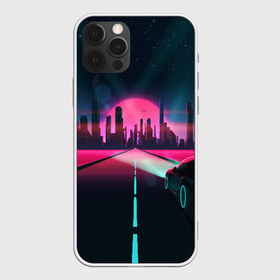 Чехол для iPhone 12 Pro Max с принтом НЕОНОВЫЙ ГОРОД в Белгороде, Силикон |  | bright | colorful | cool | disco | music | music lover | retro | speaker | tape recorder | technique | vintage | винтаж | динамик | диско | магнитофон | меломан | музыка | неон | разноцветный | ретро | техника