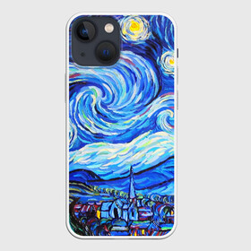 Чехол для iPhone 13 mini с принтом ВАНГОГ в Белгороде,  |  | art | impressionism | night | painting | planets | sky | stars | style | van gogh | waves | ван гог | вихрь | волны | живопись | звезды | импрессионизм | искусство | краски | небо | ночь | рисунок | стиль