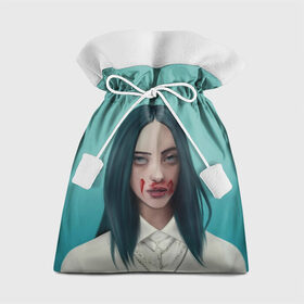 Подарочный 3D мешок с принтом Blood в Белгороде, 100% полиэстер | Размер: 29*39 см | bad guy | billie eilish | билли айлиш | эйлиш