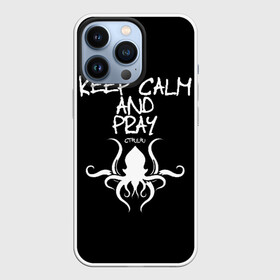 Чехол для iPhone 13 Pro с принтом Молись ктулху в Белгороде,  |  | keep calm | ктулху | молитва