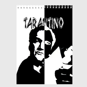 Скетчбук с принтом Tarantino в Белгороде, 100% бумага
 | 48 листов, плотность листов — 100 г/м2, плотность картонной обложки — 250 г/м2. Листы скреплены сверху удобной пружинной спиралью | Тематика изображения на принте: quentin tarantino | квентин тарантино