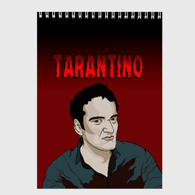 Скетчбук с принтом Tarantino в Белгороде, 100% бумага
 | 48 листов, плотность листов — 100 г/м2, плотность картонной обложки — 250 г/м2. Листы скреплены сверху удобной пружинной спиралью | Тематика изображения на принте: quentin tarantino | квентин тарантино