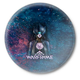 Значок с принтом Warframe в Белгороде,  металл | круглая форма, металлическая застежка в виде булавки | digital extremes | excalibur | nyx | saryn | space | warframe | варфрэйм | космос | шутер
