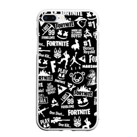 Чехол для iPhone 7Plus/8 Plus матовый с принтом FORTNITE ПАТТЕРН ФОРТНАЙТ ПАТТЕРН в Белгороде, Силикон | Область печати: задняя сторона чехла, без боковых панелей | fortnite | fortnite 2 | fortnite x маршмелло | ikonik | marshmello | ninja | ninja streamer | иконик | ниндзя | фортнайт | фортнайт 2 | фортнайт глава 2