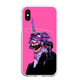 Чехол для iPhone XS Max матовый с принтом EVANGELION (CRY) в Белгороде, Силикон | Область печати: задняя сторона чехла, без боковых панелей | angel | eva | evangelion | neon genesis evangelion | nerv | аска лэнгли сорью | ева | евангелион | мисато кацураги | рей аянами | синдзи