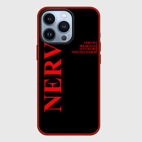 Чехол для iPhone 13 Pro с принтом Nerv logo в Белгороде,  |  | angel | eva | evangelion | neon genesis evangelion | nerv | аска лэнгли сорью | ева | евангелион | мисато кацураги | рей аянами | синдзи
