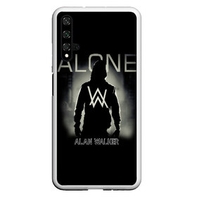 Чехол для Honor 20 с принтом Alan Walker в Белгороде, Силикон | Область печати: задняя сторона чехла, без боковых панелей | alan | alone | darkside | different | dj | faded | house | k 391 | live | music | olav | remix | techno | walker | walkers | walkzz | world | алан | диджей | техно | уокер