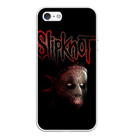 Чехол для iPhone 5/5S матовый с принтом Slipknot Jay в Белгороде, Силикон | Область печати: задняя сторона чехла, без боковых панелей | Тематика изображения на принте: band | creepy | drum | drummer | jay | mask | metal | rock | scary | slipknot | слипкнот