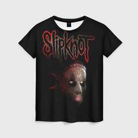 Женская футболка 3D с принтом Slipknot Jay в Белгороде, 100% полиэфир ( синтетическое хлопкоподобное полотно) | прямой крой, круглый вырез горловины, длина до линии бедер | band | creepy | drum | drummer | jay | mask | metal | rock | scary | slipknot | слипкнот