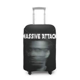 Чехол для чемодана 3D с принтом Massive Attack в Белгороде, 86% полиэфир, 14% спандекс | двустороннее нанесение принта, прорези для ручек и колес | грант маршалл | роберт дель ная | трип хоп