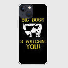 Чехол для iPhone 13 mini с принтом Metal Gear в Белгороде,  |  | big boss | gear | hideo kojima | konami | metal | mgs | mgs5 | raiden | snake | solid | большой босс | конами | мгс | металл | райден | снейка | твердый | хидео кодзима | шестерни