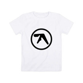 Детская футболка хлопок с принтом Aphex Twin в Белгороде, 100% хлопок | круглый вырез горловины, полуприлегающий силуэт, длина до линии бедер | intelligent dance music | драм энд бэйс | ричард дэвид джеймс | техно | эйсид | эмбиент
