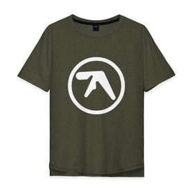 Мужская футболка хлопок Oversize с принтом Aphex Twin в Белгороде, 100% хлопок | свободный крой, круглый ворот, “спинка” длиннее передней части | Тематика изображения на принте: intelligent dance music | драм энд бэйс | ричард дэвид джеймс | техно | эйсид | эмбиент