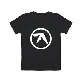 Детская футболка хлопок с принтом Aphex Twin в Белгороде, 100% хлопок | круглый вырез горловины, полуприлегающий силуэт, длина до линии бедер | intelligent dance music | драм энд бэйс | ричард дэвид джеймс | техно | эйсид | эмбиент