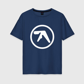 Женская футболка хлопок Oversize с принтом Aphex Twin в Белгороде, 100% хлопок | свободный крой, круглый ворот, спущенный рукав, длина до линии бедер
 | Тематика изображения на принте: intelligent dance music | драм энд бэйс | ричард дэвид джеймс | техно | эйсид | эмбиент