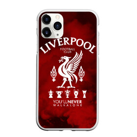 Чехол для iPhone 11 Pro Max матовый с принтом Ливерпуль в Белгороде, Силикон |  | liverpool | liverpool fc | ynwa | you never walk alone | ливерпуль | фан ливерпуля | фанатская | футбол | футболист | футбольный клуб | энфильд