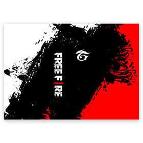 Поздравительная открытка с принтом GARENA FREE FIRE в Белгороде, 100% бумага | плотность бумаги 280 г/м2, матовая, на обратной стороне линовка и место для марки
 | free fire | garena | garena free fire | гарена | гарена фри фаер | фри фаер