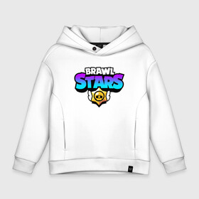 Детское худи Oversize хлопок с принтом  BRAWL STARS в Белгороде, френч-терри — 70% хлопок, 30% полиэстер. Мягкий теплый начес внутри —100% хлопок | боковые карманы, эластичные манжеты и нижняя кромка, капюшон на магнитной кнопке | brawl stars | bull | colt | games | leon | stars | берли | бо | брок | джесси | динамайк | дэррил | игры | кольт | леон | нита | пайпер | пенни | поко | пэм | рикошет | спайк | тара | фрэнк | шелли | эль примо