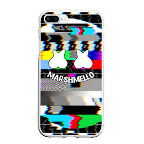 Чехол для iPhone 7Plus/8 Plus матовый с принтом MARSHMELLO в Белгороде, Силикон | Область печати: задняя сторона чехла, без боковых панелей | christopher comstock | dj | marshmello | music | диджей | клубная музыка | клубняк | крис комсток | маршмеллоу | музыка