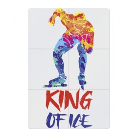 Магнитный плакат 2Х3 с принтом Король льда в Белгороде, Полимерный материал с магнитным слоем | 6 деталей размером 9*9 см | ice | king | rack | skater | skates | sport | sportsman | start | коньки | конькобежец | король | пед | спорт | спортсмен | старт | стойка