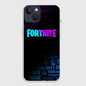 Чехол для iPhone 13 с принтом FORTNITE в Белгороде,  |  | borderlands | call of duty | counter strike | cs go | dark souls | devil may cry | dmc | face | fallout | far cry | stalker | tes | the elder scrolls | the last of us | the witcher | warframe | watch dogs | варфрейм | ведьмак | масс эффект |