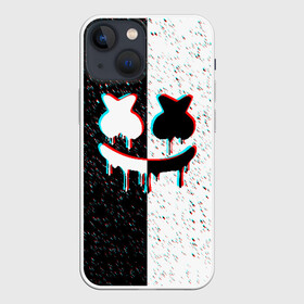 Чехол для iPhone 13 mini с принтом MARSHMELLO GLITCH в Белгороде,  |  | america | dj | marshmello | usa | америка | маршмелло