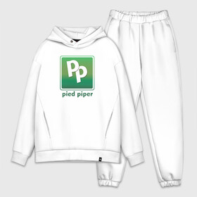 Мужской костюм хлопок OVERSIZE с принтом Pied Piper в Белгороде,  |  | company | geek | logo | nerd | pied | piper | series | silicon valley | uniform | ботаники | вымышленная компания | гики | компания | логотип | пегий дудочник | программисты | сериал | силиконовая долина | форма