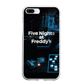 Чехол для iPhone 7Plus/8 Plus матовый с принтом FIVE NIGHTS AT FREDDYS в Белгороде, Силикон | Область печати: задняя сторона чехла, без боковых панелей | 5 ночей с фредди | animation | bonnie | chica | five nights at freddys | fnaf | foxy | freddy | funny | horror | scary | бонни | майк | пять | ужас | фнаф | фокси | фредди | чика | шмидт