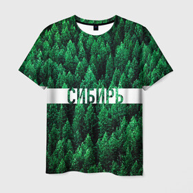 Мужская футболка 3D с принтом Сибирь в Белгороде, 100% полиэфир | прямой крой, круглый вырез горловины, длина до линии бедер | siberia | taiga | алтай | лес | природа | россия | сибирь | сибирьвогне | сибирьгорит | спаситесибирь | тайга | туризм | туристические