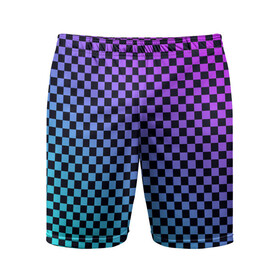 Мужские шорты спортивные с принтом Checkerboard gradient в Белгороде,  |  | checkerboard | gradient | бойчик | градиент | клетка. ячейка | орнамент | френдзона | шахматная. доска | шашечки