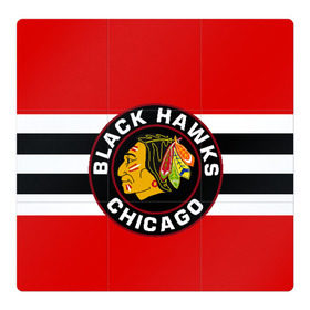 Магнитный плакат 3Х3 с принтом Chicago Blackhawks в Белгороде, Полимерный материал с магнитным слоем | 9 деталей размером 9*9 см | blackhawks | chicago | индеец | чикаго блээкхокс