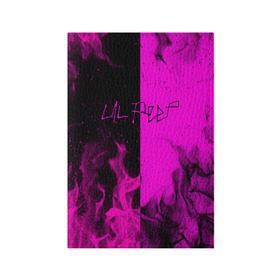 Обложка для паспорта матовая кожа с принтом LIL PEEP в Белгороде, натуральная матовая кожа | размер 19,3 х 13,7 см; прозрачные пластиковые крепления | bright | fire | flame | heat | light | lil peep | lil prince | pink | wildfire | зарубежная музыка | искры | лил пип | маленький принц | огненный | огонь | пламя | пожар