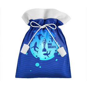 Подарочный 3D мешок с принтом One Breath в Белгороде, 100% полиэстер | Размер: 29*39 см | dive | diving | swim | swimming | synchronized swimming | водный спорт | дайвинг | плавание | пловец | синхронное плавание | спорт