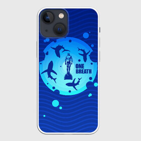 Чехол для iPhone 13 mini с принтом One Breath в Белгороде,  |  | Тематика изображения на принте: dive | diving | swim | swimming | synchronized swimming | водный спорт | дайвинг | плавание | пловец | синхронное плавание | спорт