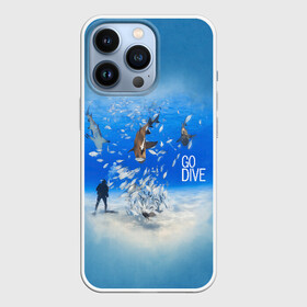 Чехол для iPhone 13 Pro с принтом Go Dive в Белгороде,  |  | Тематика изображения на принте: dive | diving | swim | swimming | synchronized swimming | водный спорт | дайвинг | плавание | пловец | синхронное плавание | спорт