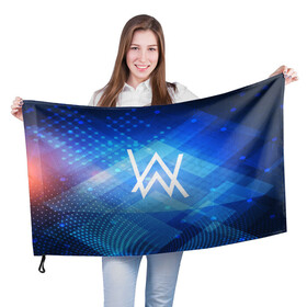 Флаг 3D с принтом ALAN WALKER в Белгороде, 100% полиэстер | плотность ткани — 95 г/м2, размер — 67 х 109 см. Принт наносится с одной стороны | alan walker | aw | electro | electro music | music | алан уокер | музыка | музыкант | электро | электронная музыка